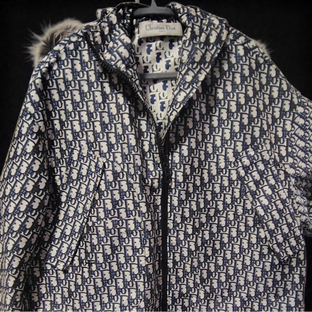 Dior Women's Blue and White Ski Jacket